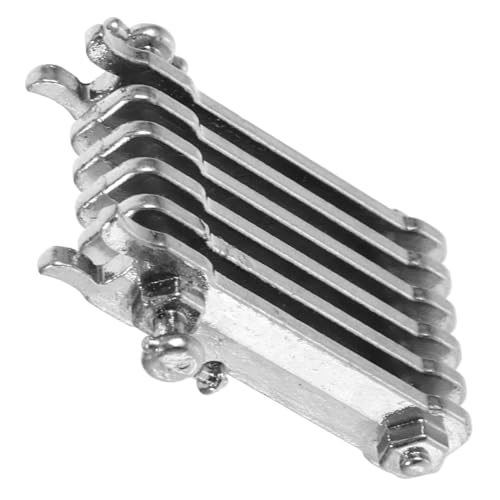 Toddmomy Mini Radiador Mini Muebles Suministros para La Casa De Muñecas Muebles De Mini Casas Muebles En Miniatura Apoyo De La Casa De Juegos Adorno De Muebles Silver Aleación De Zinc