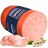 Italian Mortadella with Pistachios (10lbs) - MARTELLI Ready to Slice Mortadella, Authentic Italian Cooked...