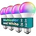 Smart Light Bulb, Treatlife Smart Wi-Fi Led Light Bulb Compatible with Alexa, Google Assistant, 16 Million RGBCW Color Changing Dimmable Light Bulb, A19 E26 8W (60W Equivalent), Schedule (4 Pack)