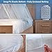 Mosquito Net for Single to King-Sized Beds – Fully-Enclosed Bed Canopy for Travel or Decoration – Free Bag, Hanging Kit & Adhesive Ceiling Hooks for Easy Setup