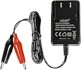 HQRP Fully Automatic 6V / 12V Sealed Lead Acid Smart Battery Charger SLA Maintainer compatible with Car Truck Motorcycle, Alligator Clips