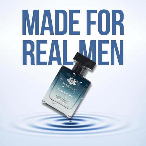 Image of BLACK FURY Men's Eau De Parfum 50 ML | Luxury Long Lasting Men's Perfume | Citrus & Spicy Woody Fragrance with Lemon, Sage, Black Amber & Patchouli