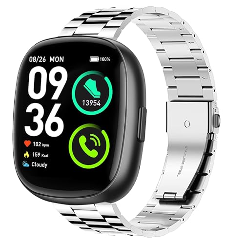 Bracelet de rechange compatible Sanorum Smart Watch en acier robuste 20mm 22mm