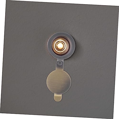 Uonlytech 4 piezas Cubierta de Mirilla de Puerta de Cobre - Protector de Privacidad para Mirilla, Fácil Instalación, Decorativo para Mayor Seguridad en el Hogar miniatura 5
