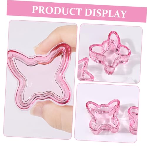 Vaso de vidrio para uñas SHERCHPRY forma mariposa miniatura 2