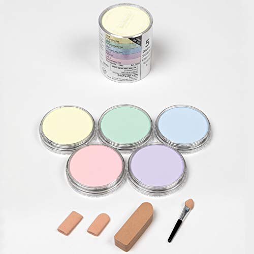 Panpastel 30052 Ultra Soft Artist Pastel Starter Set - Tints 5 Color Set W/Sofft Tools #TOP1