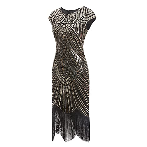 Vestido de fiesta Charleston con flecos para deslumbrar en bodas de noche y cócteles retro