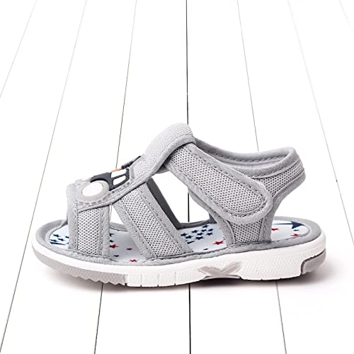 Baby Boy Squeaky Sandals Infant Premium Rubber Sole Closed-Toe Non-Slip Shoes Toddler Soft First Walkers Shoes3