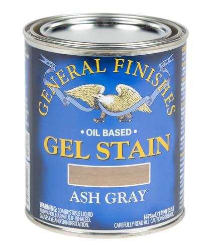 General Finishes Oil Base Gel Stain, 1 Pint, Ash Gray