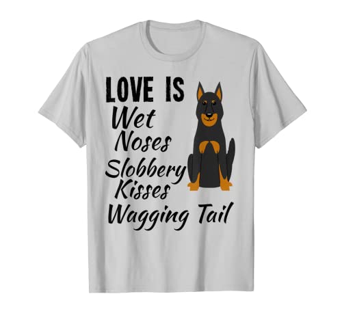 Doberman Pinscher - Regalo con texto "I love My Dog" Camiseta