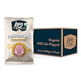 LesserEvil Himalayan Gold Organic Popcorn, Premium Quality, Minimally Processed, No Vegetable Oil, 4.6 Oz (Pack of 3)