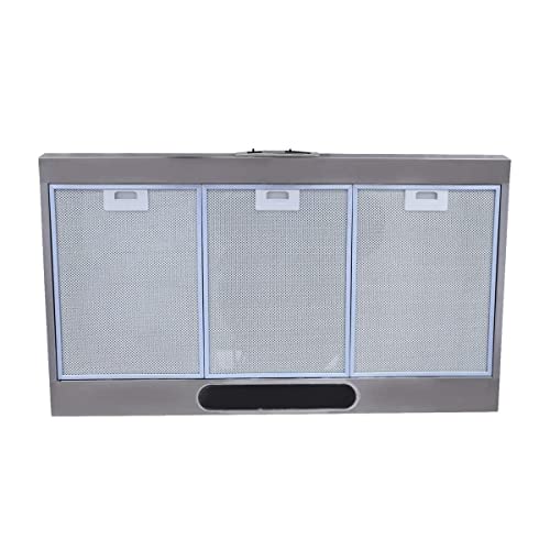 شفاط مطبخ مدمج من بعرض 90 سم من أريستون، يُركّب على الحائط، مزوّد بفلتر قابل للغسل، 3 سرعات، مصنوع من الستانلس ستيل، تحكم ميكانيكي، مزود بفلتر معدني ذاتي الدعم، صُنع في إيطاليا، إنوكس، sl19.1pix.