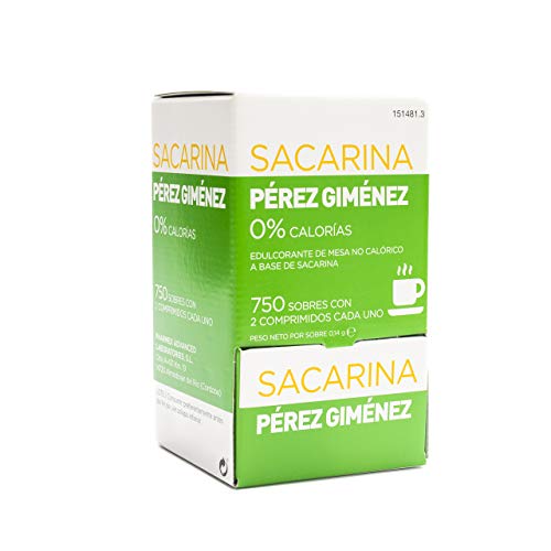 PHARMEX Sacarina Pérez Giménez 750 sobres 2 comp.