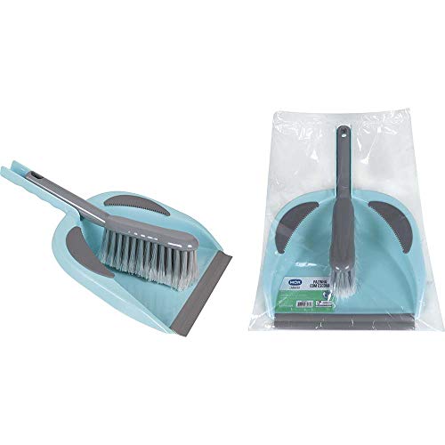 Pá de Lixo com Escova, Azul/Cinza, Mor