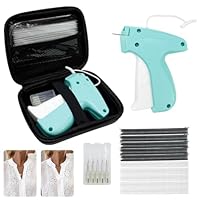 TELODA Quick Clothing Fixer, Mini Stitch Gun with Storage Case, Label Tagging Gun, 6 Microneedles, 2000 Pcs 2" Barbs, 1000 Black & 1000 White 2mm Micro Fasteners, Easy to Use, Premium Material
