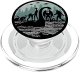 Bigfoot Loch Ness Monster with Mothman Aliens and Cryptid PopSockets PopGrip for MagSafe