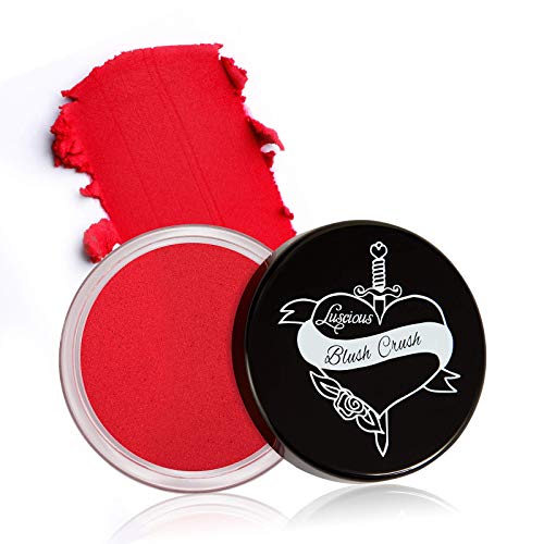 Blush Crush Cream Lip & Cheek Tint by Luscious Cosmetics | Natural Matte Finish | Ultra-blendable, Skin Flattering Formula | Cruelty Free & Vegan Cream Blush. (Shade - Passion) - 0.39oz