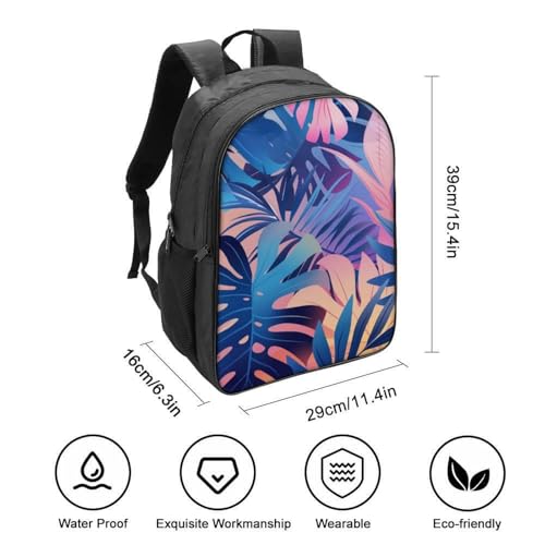 Mochila escolar infantil alegre con hojas para ir a la guardería 2