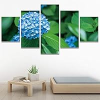 SIGNWIN 5 Panel Canvas Wall Art Modern Art Bouquet Colorful Decorative Elements Floral Multicolor Photography - 60