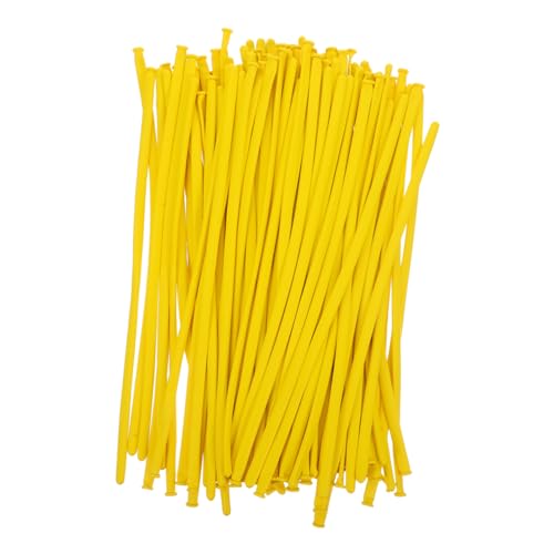 Toyvian Globos Largos De Látex Amarillos Para Modelar 100 Unidades Para Fiestas y Decoraciones Creativas De Cumpleaños, Bodas, Festivales y Eventos Obsequios