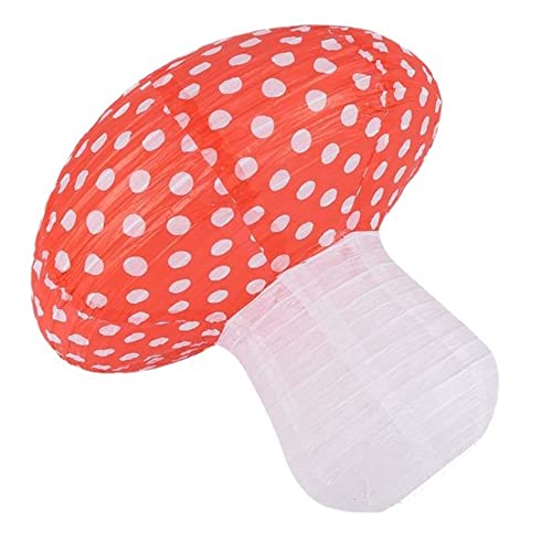 Eugieove Room Decor Mushroom Lampions Wald Dschungel Wunderland Thema Pilz Laterne Geburtstag HäNgende Laternen Pilz Hintergrund Laternen Dekor FüR Babyparty Hochzeit Dekoration Cover