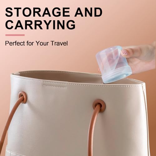 UMETASS TSA Approved Wide Mouth Travel Size Containers, PP Clear Leak Proof Travel Plastic Jars with Lids for Creams Lotion Cosmetic, Jewelry Beads, Sample, Small Items Storage (1.7 oz, 4 Pcs) - Thumbnail 5