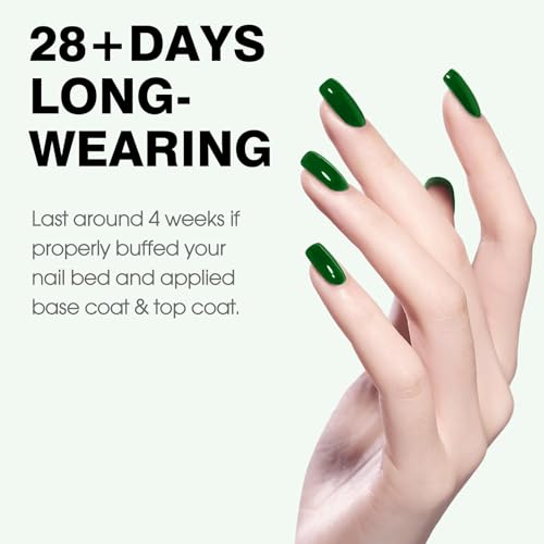 Image of CANNI 9ml Emerald Dark Green Gel Nail Polish High Gloss UV LED Soak Off Gel
