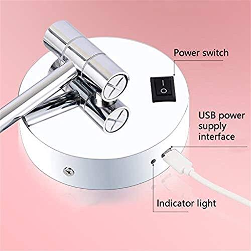 Miroir de maquillage LED double face pour corriger les défauts d'éclairage de salle de bain