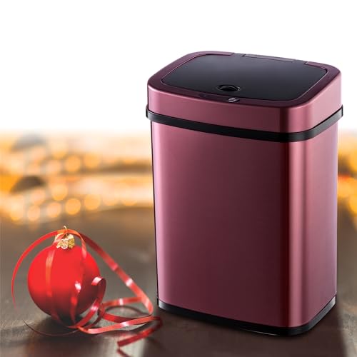 Caneca de basura rectangular sensor con tapa suave 3 gal miniatura 5