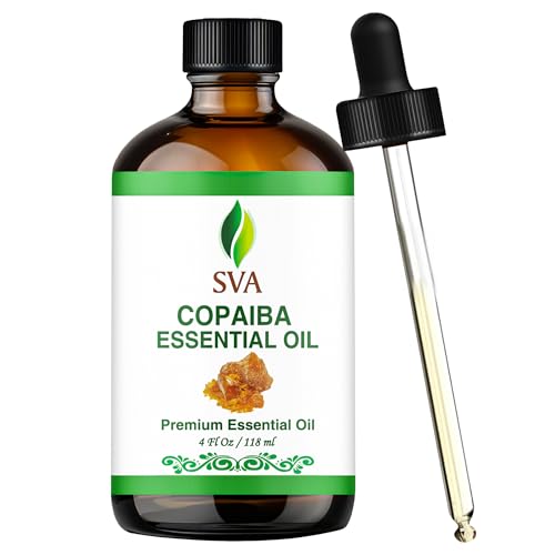 Copaiba Essential Oil 4 Oz (118 Ml) Therapeutic Grade 100% Pure By Sva Organics | Boost Immune System|Skin Therapy