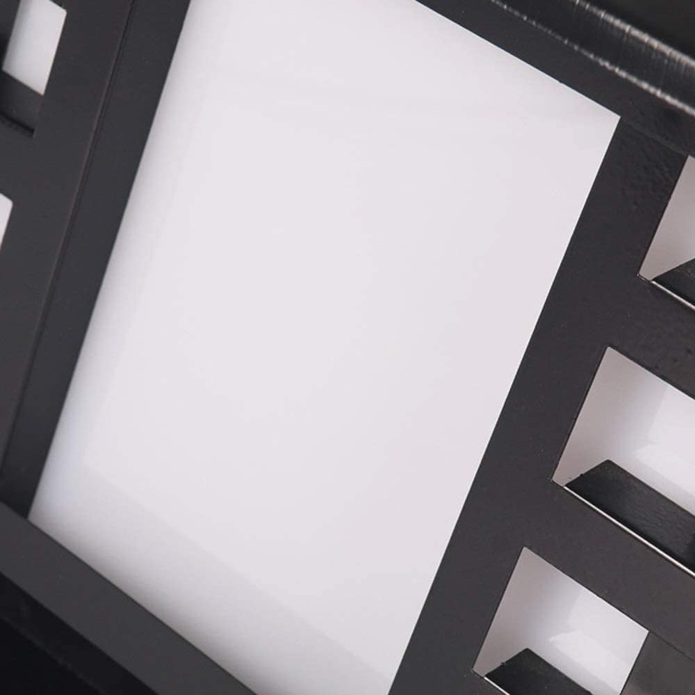 Farol Pie Sobremuro Exterior Lámpara de Columna de Exterior Cuadrada Tradicional IP65 Impermeable Lámpara de Columna de Acero Inoxidable Patio de la cerca del poste de luces for la calle Jardín(Size:2