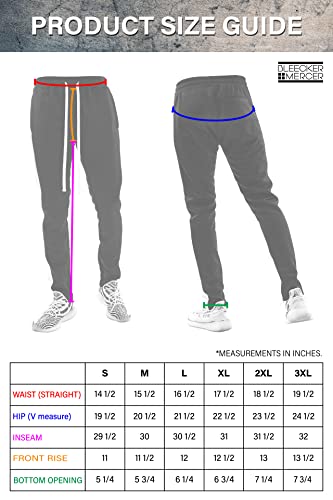Bleecker And Mercer Track Pants W/Zippered Pockets - Athletic Gym Joggers Sweatpants (P500- Purple/Yellow Side, M) #TOP7
