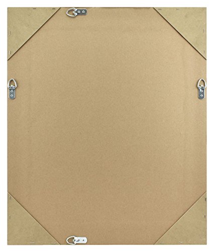 Image of MCS Summit Large Wall Mirror, Modern Rectangle Mirror Home Decor for Living Room, Bedroom, or Bathroom, 21.5 by 25.5 Inch, Silver