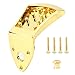 Mandolin Tailpiece, 75x45x9mm Golden Metal Triangle Mandolin Guitar Tailpiece with Screws, for 8 String Mandolin Guitar, Musical Instrument Part Mandolin Accessories