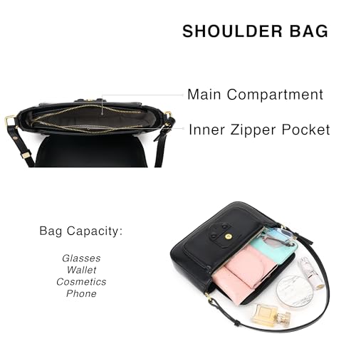 Scarleton Crossbody Bags for Women, Purses for Women, Lightweight Shoulder Bag Purse, Crossbody Bag with 2 Straps, H20874