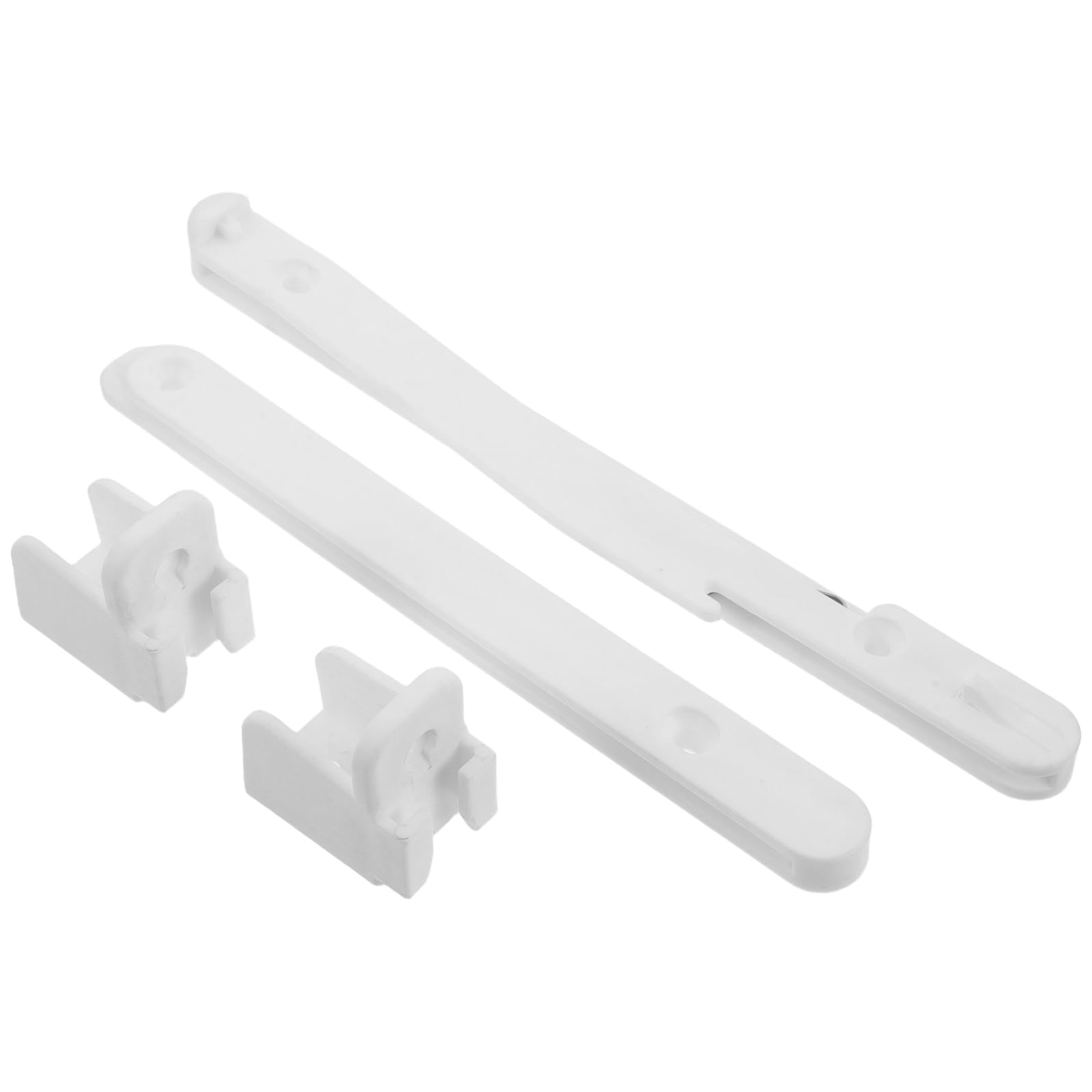 HYTROVE Juego de Barandillas para Cuna Ajustable en Color Claro, Conector de Plástico para Rieles de, Kit de Herrajes para Muebles de Bricolaje, Accesorios de Seguridad Infantil