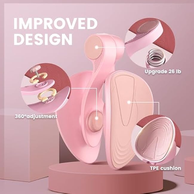 Thigh Trainer Thigh Exerciser&Resistance Bands£¬Thigh Toner£¬Inner Thigh Exercise Equipment£¬Kegel Exercise Products for Women Tightening£¬Thigh Exercise Equipment Upgrade 26 Pounds