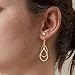 Awinesn Clip on Earrings for Women Statement Drop Dangle Earrings for Women Jewelry Hypoallergenic Trendy 14K Gold/Silver Plated Earring Non Pierced Earring Jewelry Gifts Wedding Party Fashion Trendy Jewelry Gifts (2CZ Water drop-G)