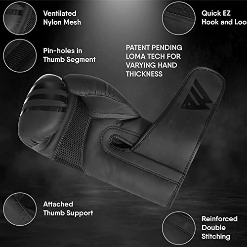 WFX Leather Boxing Gloves Professional MMA Sparring Kickboxing Punch Bag Training Muay Thai Fighting (14 OZ) - Image 3