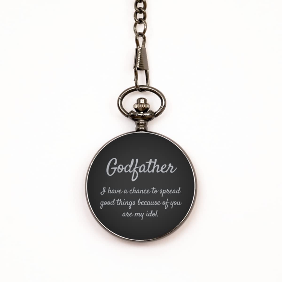 Pocket Watch, for Godfather, Godfather Love Messages, Never Fade Off. for Christmas, Godfather's Birthday, Godfather Present. Godfather, I Have a Chance to Spread Good Things Because of You