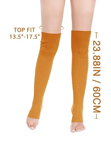 Image of v28 Women's Neon Knit Leg Warmer for 80s Party Dance Sports Yoga