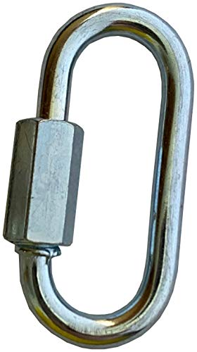 Image of Merriway BH03766 Quick Link Chain Repair Shackles, M5 (3 /16 inch) - Zinc Plated Steel
