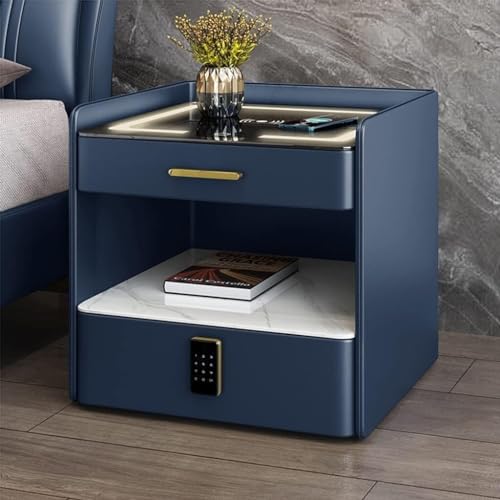 Table d'appoint en bois massif gris de style contemporain - 5