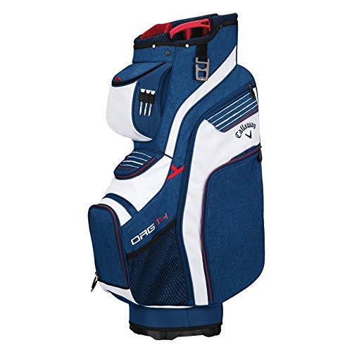 Callaway Golf 2018 Org 14 Cart Bag, Navy/ Red/ White