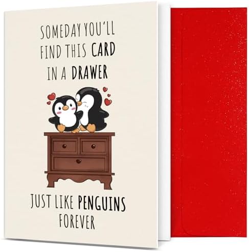 OOPERAY Valentines Day Card Gifts for Him Her, Men Women Valentines Gifts, Anniversary Birthday Gift for Husband Wife, Funny Card for Boyfriend Girlfriend Valentine Day Love Gift
