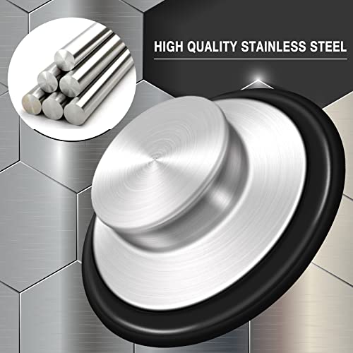 Sink Stopper 3.35 Inch Kitchen Stainless Steel Garbage Disposal Sink Plug for Insinkerator Kitchenaid Waste King Kohler and so on - Thumbnail 4