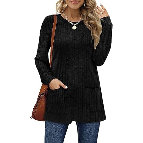 Aokosor Lightweight Long Sleeve Jumper with Pockets Cover