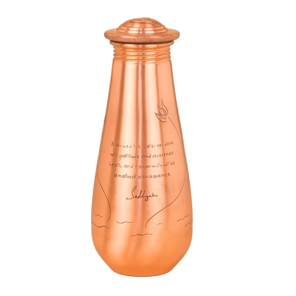 Isha Life Copper Water Bottle - Yogeshwaraya Chant -6 Isha Life Copper Water Bottle - Yogeshwaraya Chant -6