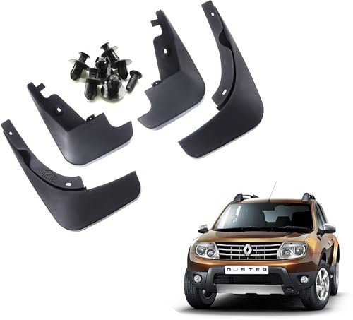 Image of WolkomHome Mud Flap Compatible with Duster - Durable Splash Guards for Car Exterior Protection