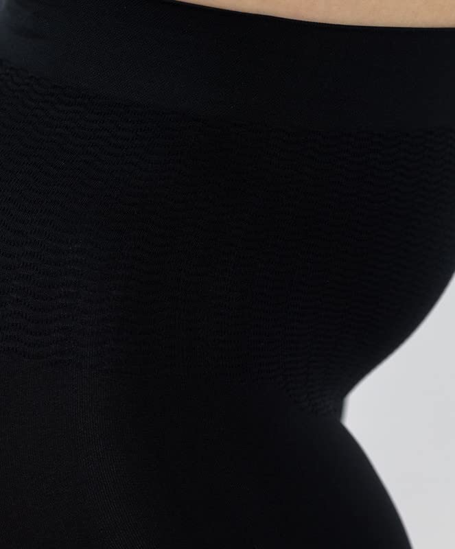LEELA LAB Modelujące legginsy damskie duże rozmiary z efektem push-up, wykonane z bezszwowej mikrofibry – Made in Italy